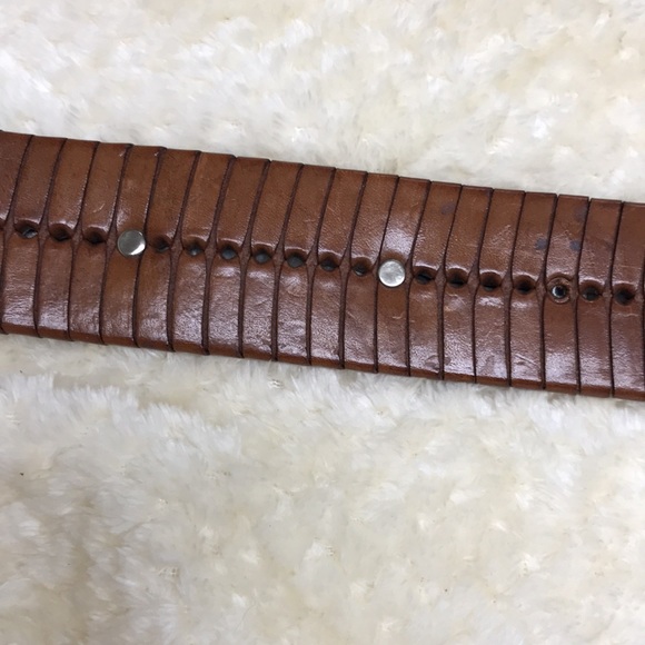 Vintage Western Leather Belt - Picture 4 of 9